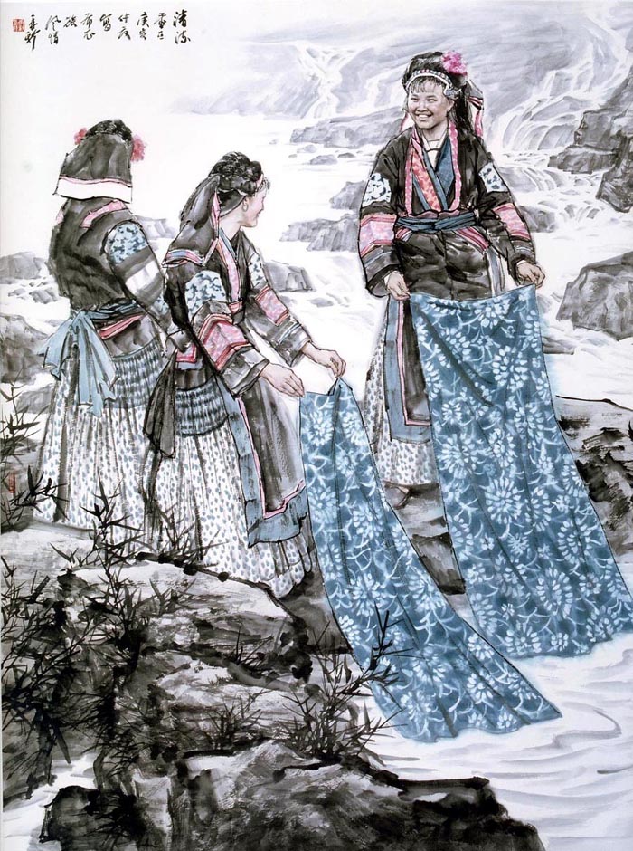 布依"浣溪"图 - 布依族在线